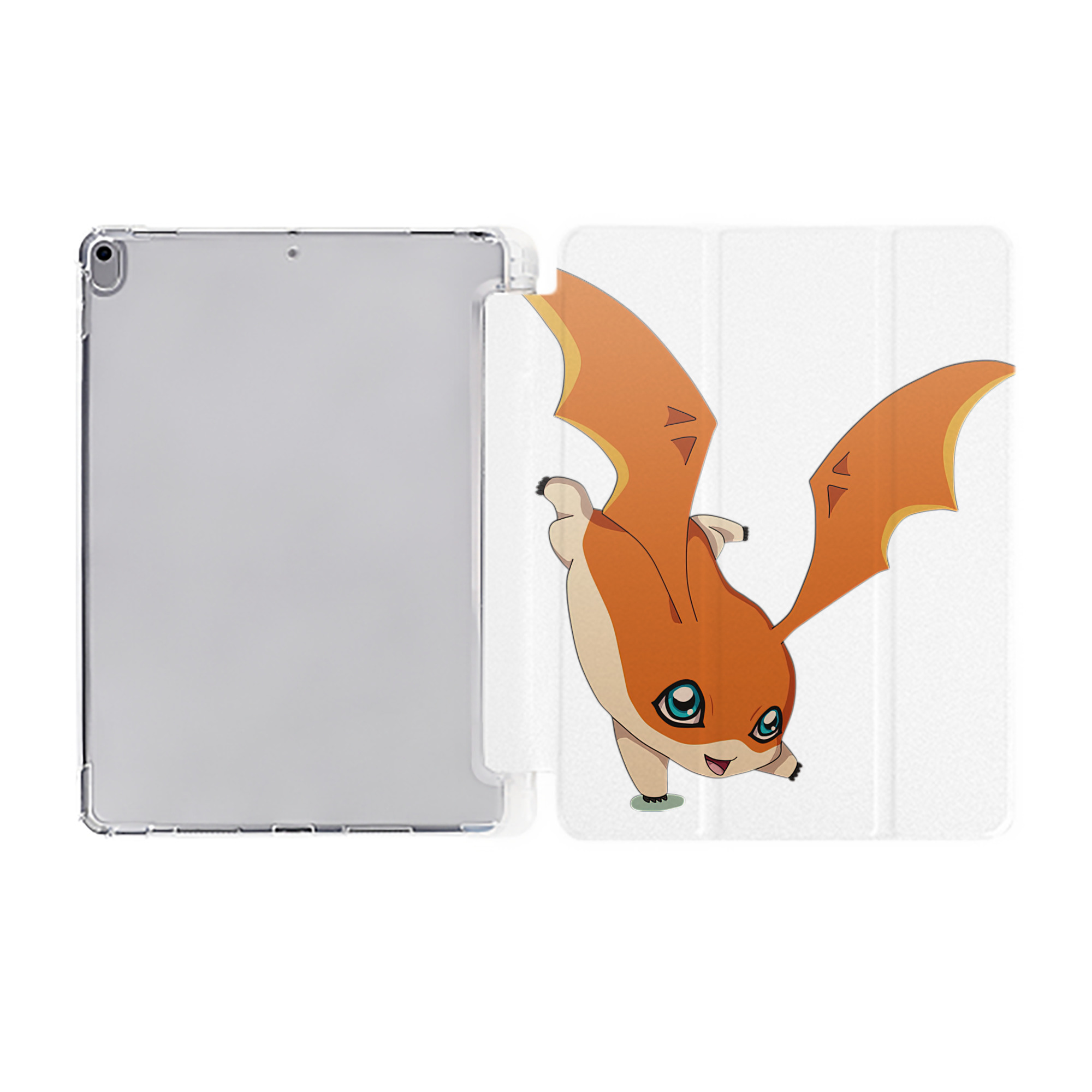 （画像用） Digimon デジタルモンスター/デジモン IPad ケース ペン収納付き 三つ折りスタンド PUレザー×シリコン 対応機種9.5/10.5/10.9インチ